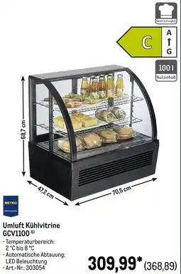 METRO Umluft Kühlvitrine GCV1100 Angebot