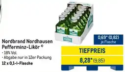 METRO Nordbrand Nordhausen Pefferminz-Likör Angebot