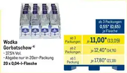 METRO Wodka Gorbatschow Angebot