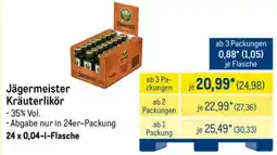 METRO Jägermeister Kräuterlikör Angebot
