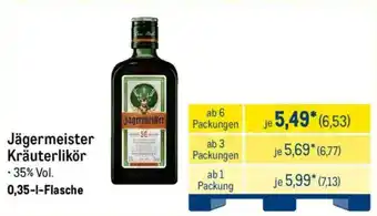 METRO Jägermeister Kräuterlikör Angebot