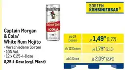 METRO Captain Morgan & Cola/ White Rum Mojito Angebot