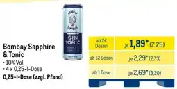 METRO Bombay Sapphire & Tonic Angebot