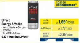 METRO Effect Energy & Vodka Angebot