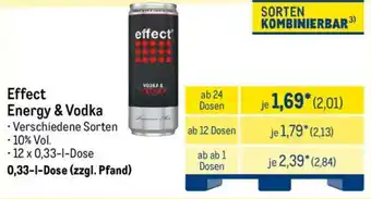 METRO Effect Energy & Vodka Angebot