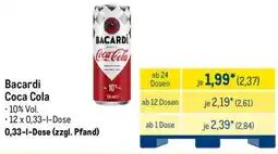 METRO Bacardi Coca Cola Angebot
