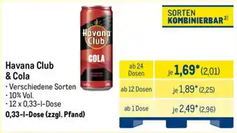 METRO Havana Club & Cola Angebot