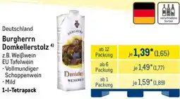 METRO Burgherrn Domkellerstolz Angebot