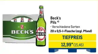METRO Beck's Pils Angebot