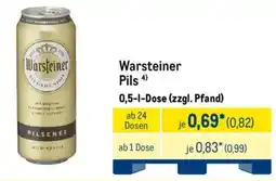METRO Warsteiner Pils Angebot