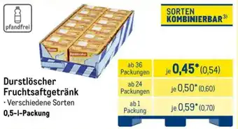 METRO Durstlöscher Fruchtsaftgetränk Angebot