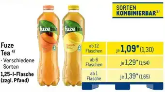 METRO Fuze Tea Angebot