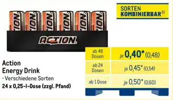 METRO Action Energy Drink Angebot