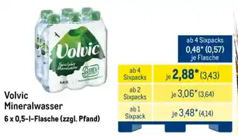 METRO Volvic Mineralwasser Angebot