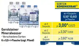 METRO Gerolsteiner Mineralwasser Angebot