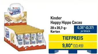 METRO Kinder Happy Hippo Cacao Angebot