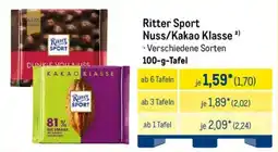 METRO Ritter Sport Nuss/Kakao Klasse Angebot