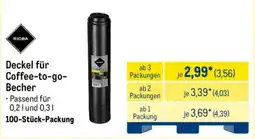 METRO RIOBA Deckel für Coffee-to-go- Becher Angebot