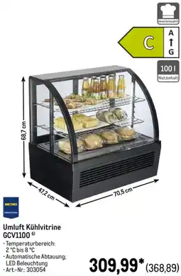 METRO Umluft Kühlvitrine GCV1100 Angebot