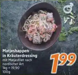 inkoop Matjeshappen in Kräuterdressing Angebot