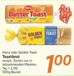 inkoop Harry oder Golden Toast Toastbrot Angebot