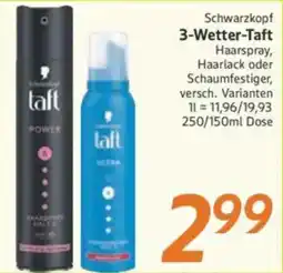 inkoop Schwarzkopf 3-Wetter-Taft Haarspray, Haarlack oder Schaumfestiger Angebot
