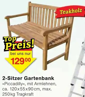 Wiglo Wunderland 2-Sitzer Gartenbank Angebot