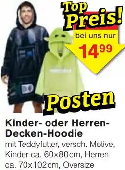 Wiglo Wunderland Kinder oder Herren Decken-Hoodie Angebot