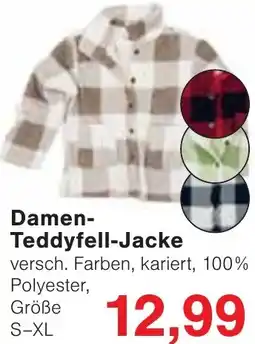 Wiglo Wunderland Damen Teddyfell-Jacke Angebot
