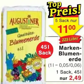 Wiglo Wunderland AUGUSTINER Marken Blumenerde Angebot