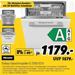 MEDIMAX Miele Einbau-Geschirrspüler G 7260 SCVi Angebot