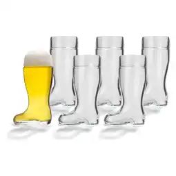 Netto Marken-Discount Stölzle Lausitz Biergläser Stiefel 500 ml 6er Set Angebot