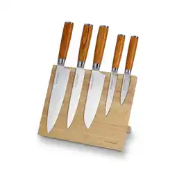Netto Marken-Discount Damastmesser Set 6tlg, inkl Messerblock Angebot