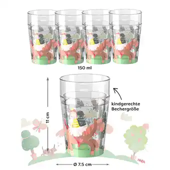 Netto Marken-Discount HABA Unisex Becher Glitzerbecher 4er Pack Angebot