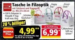 Norma Tasche in Filzoptik Angebot