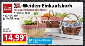 Norma XL-Weiden-Einkaufskorb Angebot