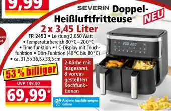 Norma SEVERIN Doppel-Heißluftfritteuse Angebot