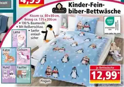 Norma Kinder-Feinbiber-Bettwäsche Angebot