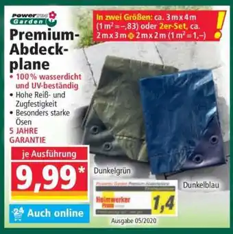Norma Premium-Abdeckplane Angebot