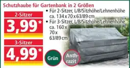 Norma Schutzhaube für Gartenbank in 2 Größen Angebot