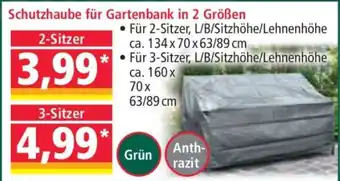 Norma Schutzhaube für Gartenbank in 2 Größen Angebot