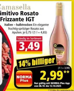 Norma Primitivo Rosato Frizzante IGT Angebot