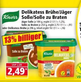 Norma Delikatess Brühe/Jäger Soße/Soße zu Braten Angebot