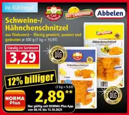 Norma Schweine-/ Hähnchenschnitzel Angebot