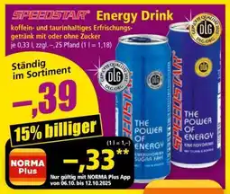 Norma SPEEDSTAR Energy Drink Angebot