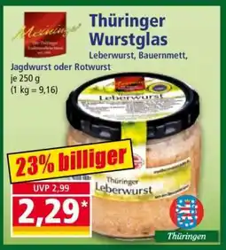 Norma Thüringer Wurstglas Angebot