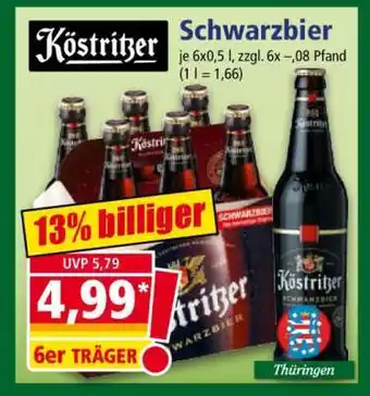 Norma KÖSTRITZER Schwarzbier° Angebot
