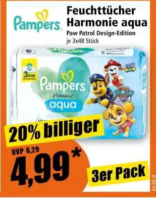 Norma Feuchttücher Harmonie aqua Angebot