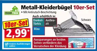 Norma Metall-Kleiderbügel 10er-Set Angebot
