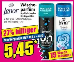 Norma Lenor Wäscheparfüm Aprilfrisch oder Unstoppables Angebot